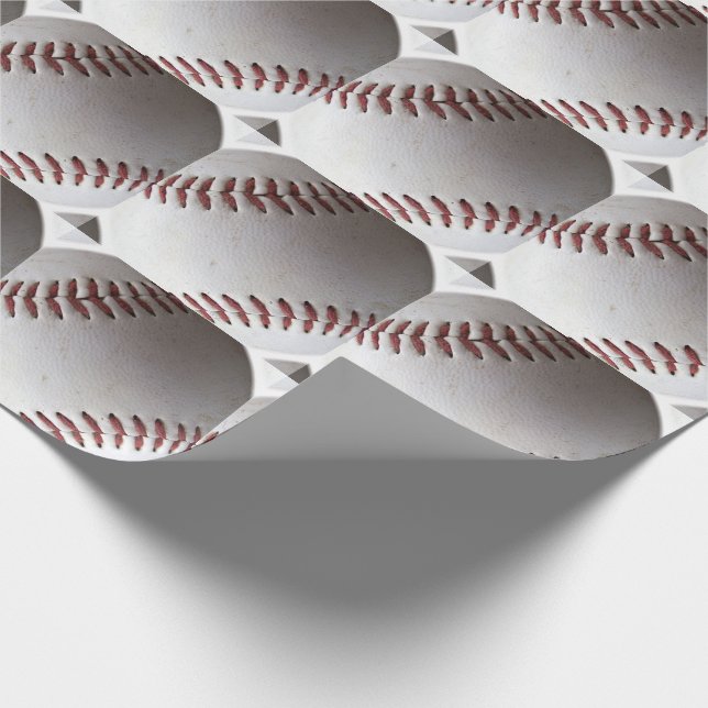 Stort baseballmönster presentpapper (Hörn)