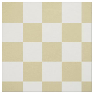 Stort, Beige Rutigt Mönster Tyg