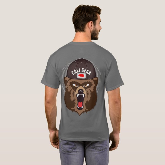 Stort björnband, Dubbla vid sidan T Shirt (Hel baksida)