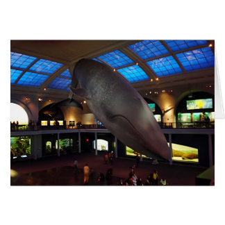 Stort blåttval hälsningskort