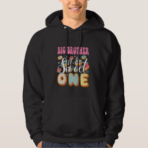 Stort bröder av sötingen en 1:a födelsedag hoodie