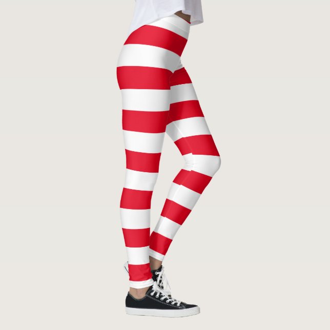 Stort candy canerandmönster leggings (Höger)
