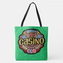 Stort CASINO Tote - Se baksida Tygkasse