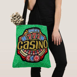 Stort CASINO Tote - Se baksida Tygkasse