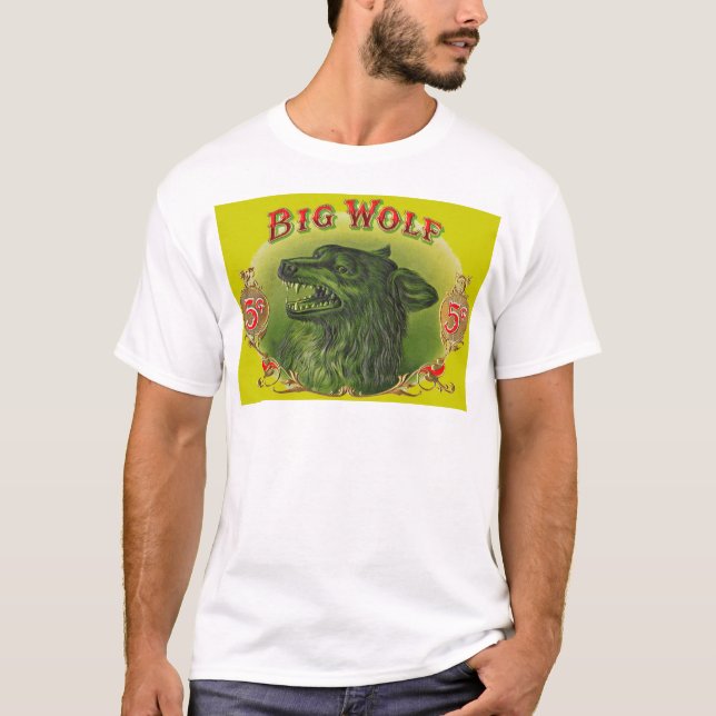 Stort cigarrmärke för Varg T Shirt (Framsida)