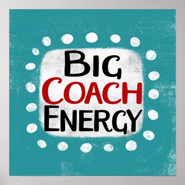 Stort coach Energy Poster väggkonst (Framsidan)