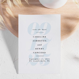 Stort datum stort foto blått spara datumet