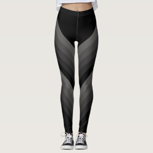 Stort diagonalt övertoningsben i Rand Leggings