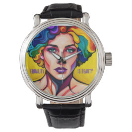 Stort enhet: Jämlikhet är en skönhet Armbandsur