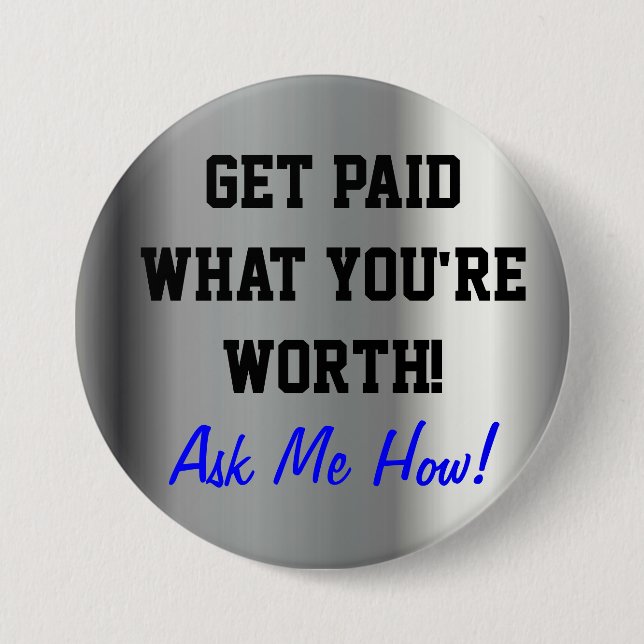 Stort FÅ BETALD 5LINX knäppas Knapp (Framsida)