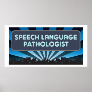 Stort festtält för talspråkpatolog poster