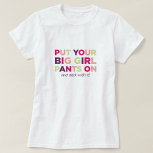 Stort flickabyxorcitationstecken tee shirt