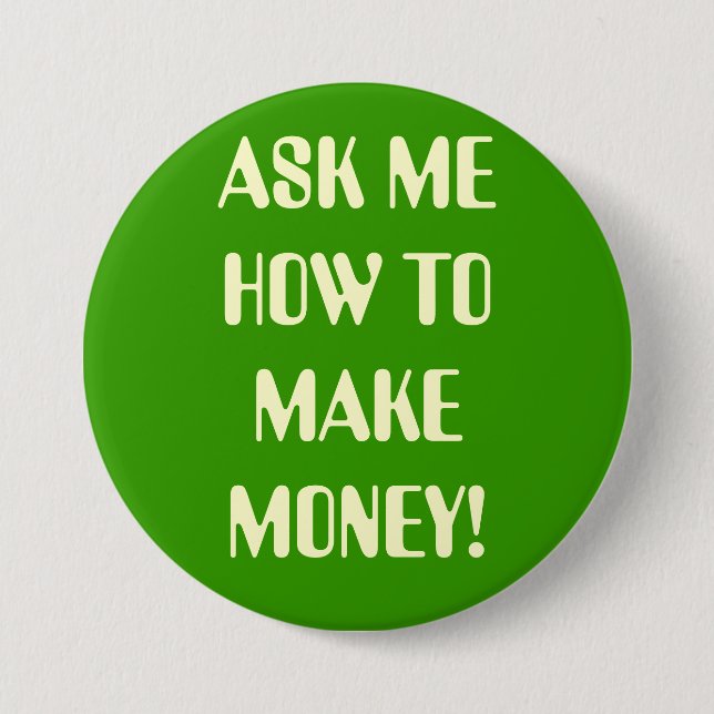 Stort FRÅGA MIG HUR knäppas Knapp (Framsida)