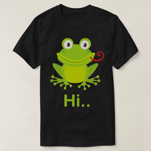 Stort groda anpassningsbar Horned Frog 3 T Shirt (Design framsida)