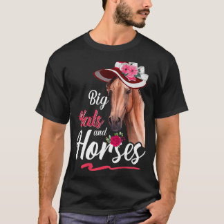 Stort hattar och hästhästar, hårkuddar, hårtorn, f t shirt