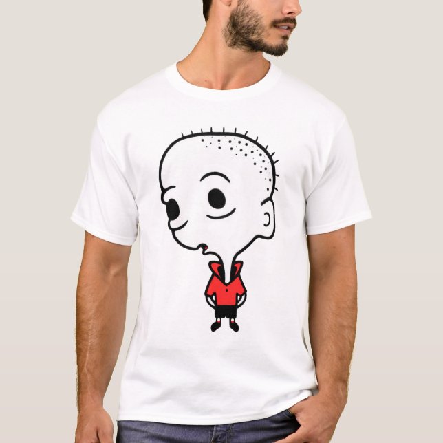 Stort huvud tee shirt (Framsida)