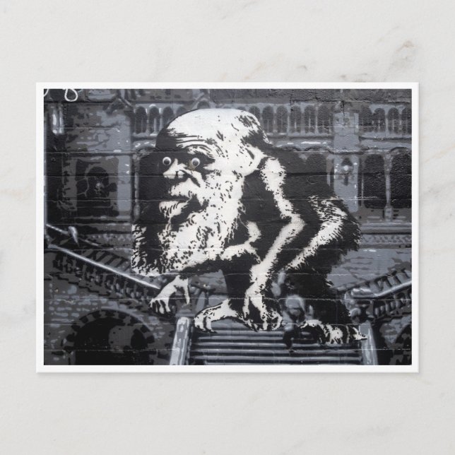 stort huvud vykort (Framsida)