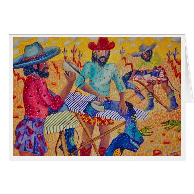 STORT JÄRN HÄLSNINGSKORT (Framsidan Horizontal)