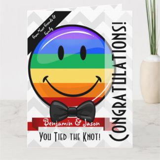 Stort kort för giant Smile Gay Marriage Grattiss