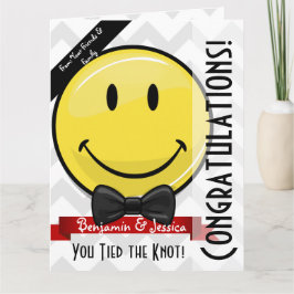 Stort kort för Giant Smile Giftermål Grattis