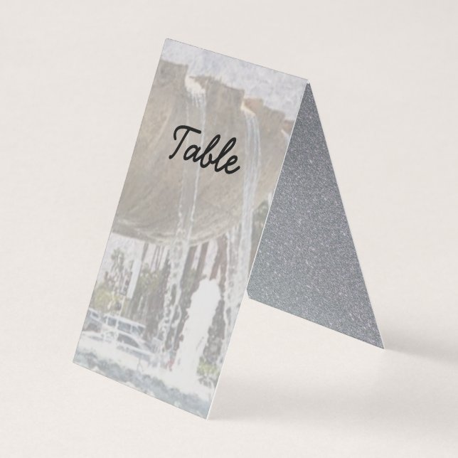 Stort kort för stora strömmande Vatten Fontän (Baksida)