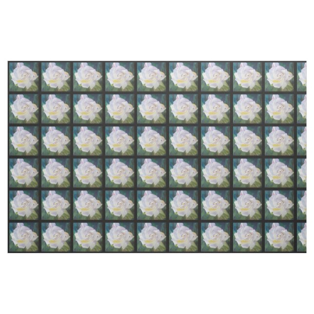 Stort krämigt - vitGardenia Tyg (Fat Quarter)