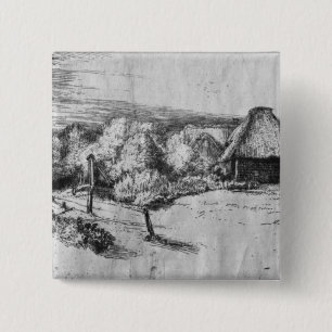 Stort landskap med ett torn, c.1650 knapp