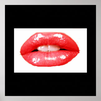 stort läppar poster