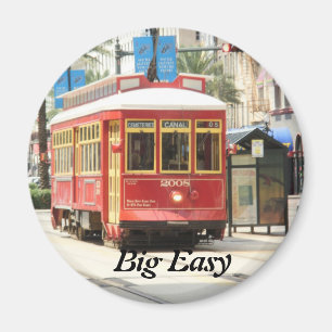 STORT LÄTT, NEW ORLEANS STREETCAR MAGNET