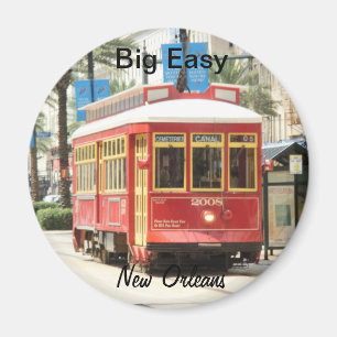 STORT LÄTT, NEW ORLEANS STREETCAR MAGNET
