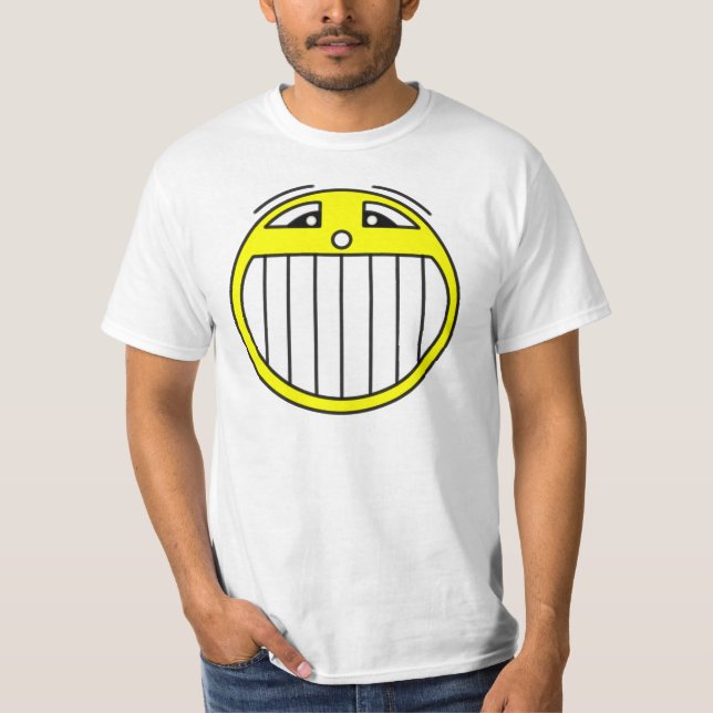 Stort leende tee shirt (Framsida)