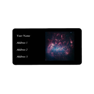 Stort Magellanic moln Adressetikett