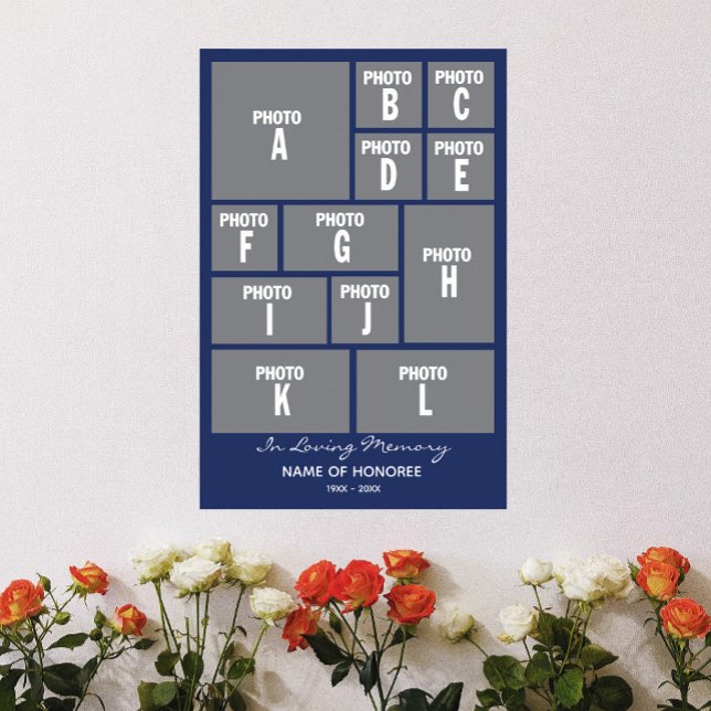 Stort minnes collage med dina foton poster (Skapare uppladdad)