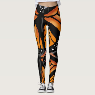 STORT MÖNSTER för MONARKFJÄRIL vid Slipperywind Leggings