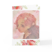 Stort öga flicka - Soulful Birthday Card