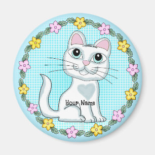 Stort öga Kitten Cat Magnet