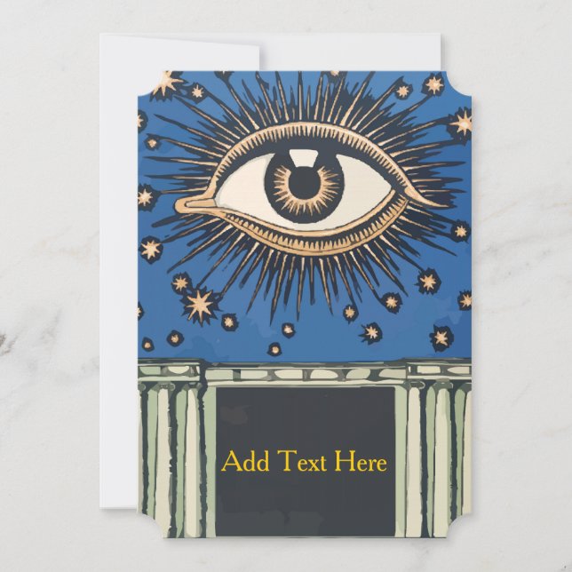 Stort öga, scen, Lägg till text (Framsida)