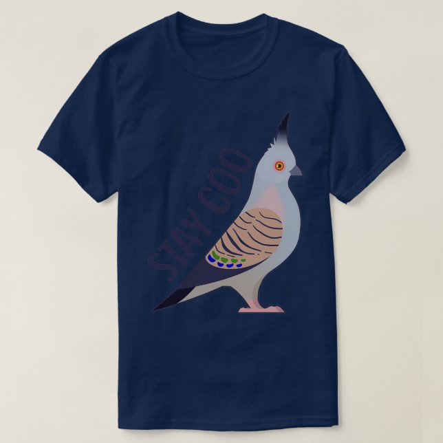 Stort Pigeon-kvarhållare 2 T Shirt (Design framsida)