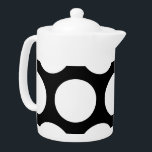 Stort polka dotsmönster: Svart & vit<br><div class="desc">Stort polka dotsmönster: Svart & vit</div>