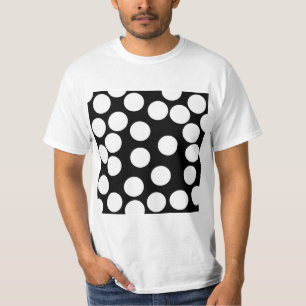 Stort pricker i svart och White. Tee Shirt