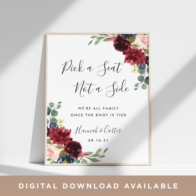 Stort säte för Ceremony i Radiant Bloom Bröllop Poster (Skapare uppladdad)