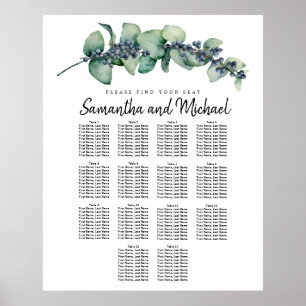 Stort säte för Eucalyptus Berry 14-Bord Poster