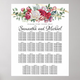 Stort säte för grå jul 19-Bord Poster