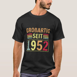 Stort sedan 1952 Hälsning Födelsedag Födelsedag T Shirt