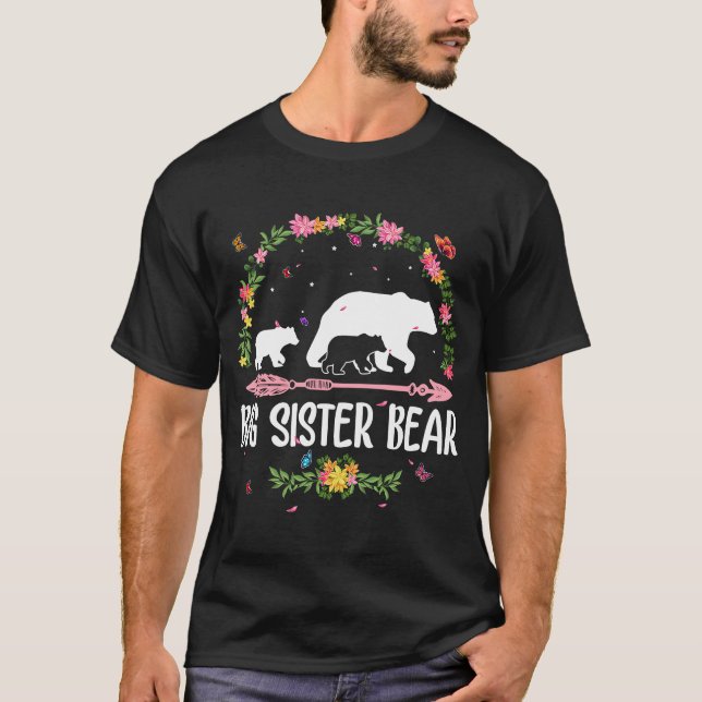 Stort sisterband - Flower Matching Family Bear Mor T Shirt (Framsida)