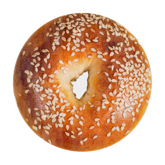 Stort skärstyrelsen för Big Sesame Bagel (Framsidan)