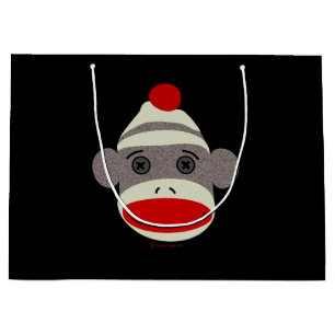 Stort sock monkeyansikte hänger lös