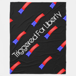 Stort som startas för frihetfiltsvart fleecefilt