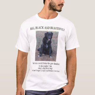 STORT, SVART OCH HÄRLIGT TEE SHIRT