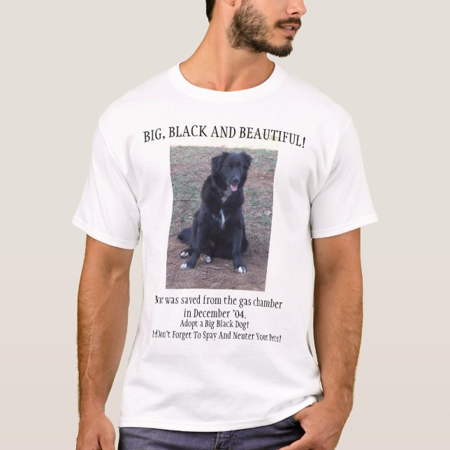 STORT, SVART OCH HÄRLIGT TEE SHIRT (Framsida)